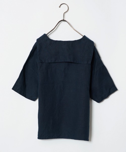 ORCIVAL（オーシバル）の「[ORCIVAL/オーシバル] セーラーカラー プルオーバーリネンシャツ（シャツ/ブラウス・レディース・オフホワイト/ネイビー・1）」の11枚目の写真