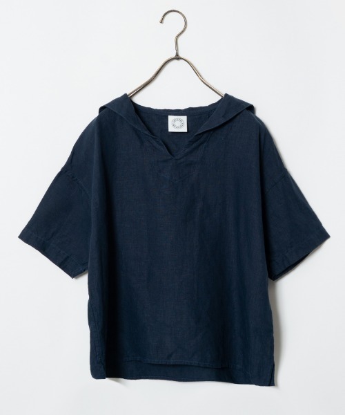 ORCIVAL（オーシバル）の「[ORCIVAL/オーシバル] セーラーカラー プルオーバーリネンシャツ（シャツ/ブラウス・レディース・オフホワイト/ネイビー・1）」の10枚目の写真