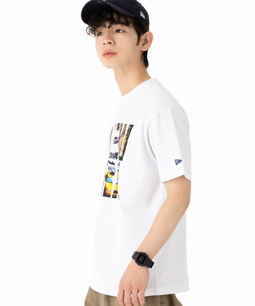 NEW ERA(ニューエラ)の「ニューエラ 半袖Tシャツ ONSPOTZ別注 LANDSCAPEロゴ(Tシャツ/カットソー・メンズ・ホワイト/ブラック・S/M/L/XL/XXL)」の3枚目の写真