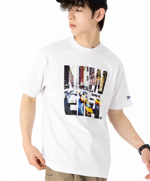 NEW ERA(ニューエラ)の「ニューエラ 半袖Tシャツ ONSPOTZ別注 LANDSCAPEロゴ(Tシャツ/カットソー・メンズ・ホワイト/ブラック・S/M/L/XL/XXL)」の5枚目の写真