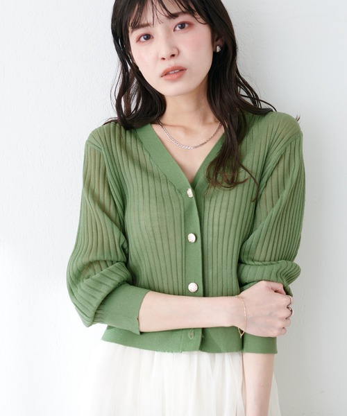 natural couture（ナチュラルクチュール）の「リブシアーニット