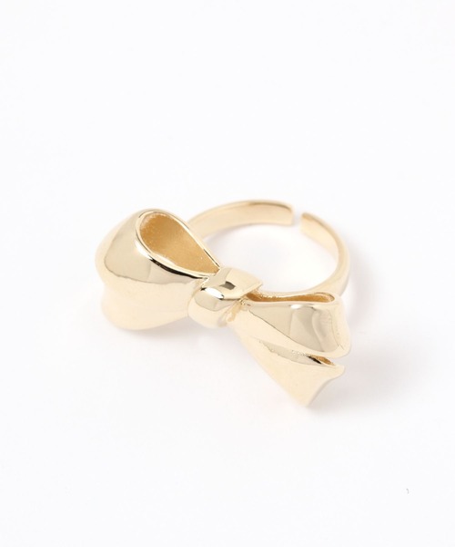 Heather（ヘザー）の「リボンモチーフリング　118781（リング・レディース・シルバー/ゴールド・ONE SIZE）」の4枚目の写真