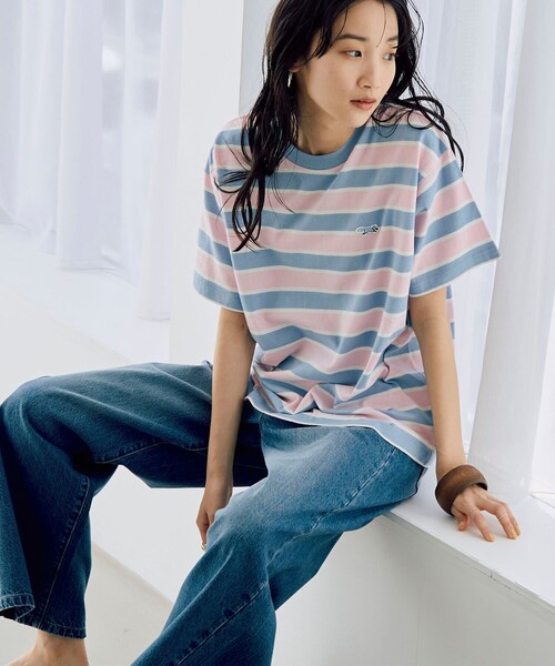 PENNEYS(ぺニーズ)の「PENNEYS(ぺニーズ)別注ワンポイントロゴTシャツ(Tシャツ/カットソー・レディース・その他1/ロイヤルブルー/その他2/ライトピンク/ブラック/オフホワイト・L/M)」の5枚目の写真