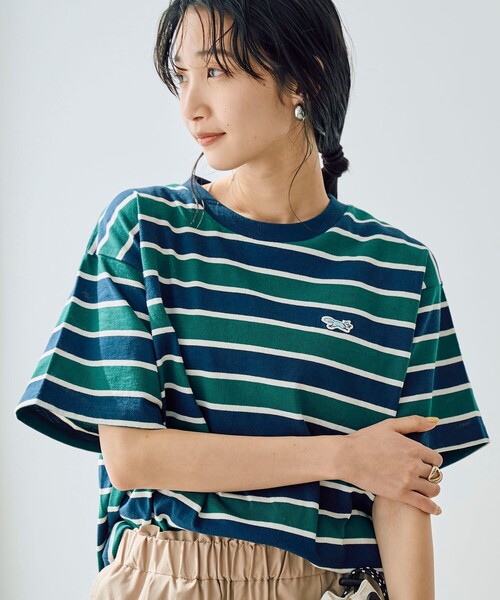PENNEYS(ぺニーズ)の「PENNEYS(ぺニーズ)別注ワンポイントロゴTシャツ(Tシャツ/カットソー・レディース・その他1/ロイヤルブルー/その他2/ライトピンク/ブラック/オフホワイト・L/M)」の6枚目の写真