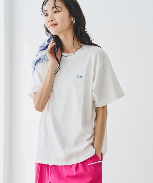PENNEYS(ぺニーズ)の「PENNEYS(ぺニーズ)別注ワンポイントロゴTシャツ(Tシャツ/カットソー・レディース・その他1/ロイヤルブルー/その他2/ライトピンク/ブラック/オフホワイト・L/M)」の2枚目の写真