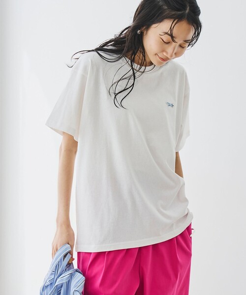 PENNEYS(ぺニーズ)の「PENNEYS(ぺニーズ)別注ワンポイントロゴTシャツ(Tシャツ/カットソー・レディース・その他1/ロイヤルブルー/その他2/ライトピンク/ブラック/オフホワイト・L/M)」の7枚目の写真