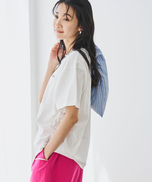 PENNEYS(ぺニーズ)の「PENNEYS(ぺニーズ)別注ワンポイントロゴTシャツ(Tシャツ/カットソー・レディース・その他1/ロイヤルブルー/その他2/ライトピンク/ブラック/オフホワイト・L/M)」の8枚目の写真