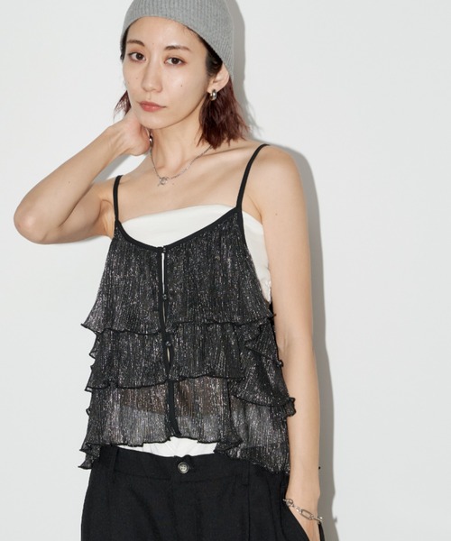 スパークリングティアードキャミソール / 前後2WAY