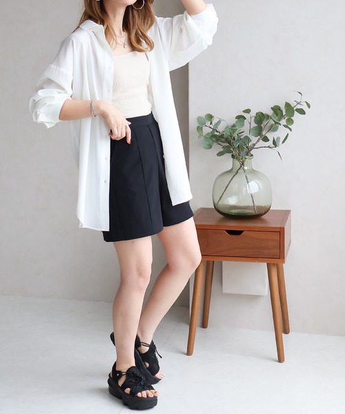 Social GIRL（ソーシャルガール）の「ラッシュガードBIGシャツ（シャツ/ブラウス・レディース・ブルー系その他/ホワイト/ブルー系その他2/イエロー/ブルー/イエロー系その他・M/L）」の8枚目の写真