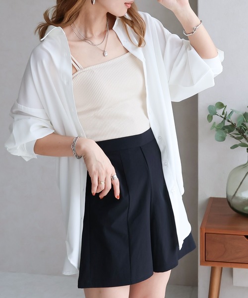 Social GIRL（ソーシャルガール）の「ラッシュガードBIGシャツ（シャツ/ブラウス・レディース・ブルー系その他/ホワイト/ブルー系その他2/イエロー/ブルー/イエロー系その他・M/L）」の11枚目の写真