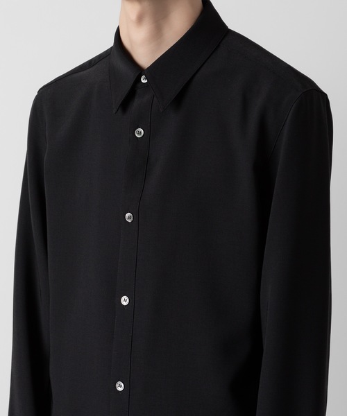 ATTACHMENT（アタッチメント）の「PE ストレッチビエラ レギュラーカラードレスシャツ / PE STRETCH VIYELLA REGULAR COLLAR DRESS SHIRT（シャツ/ブラウス・メンズ・ブラック/ホワイト・1/2/3/4）」の8枚目の写真