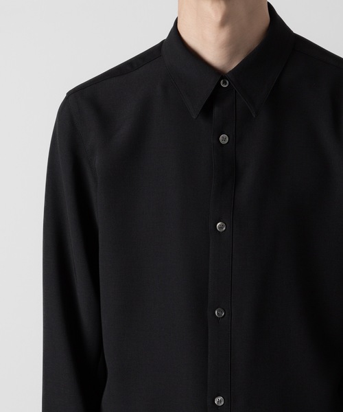 ATTACHMENT（アタッチメント）の「PE ストレッチビエラ レギュラーカラードレスシャツ / PE STRETCH VIYELLA REGULAR COLLAR DRESS SHIRT（シャツ/ブラウス・メンズ・ブラック/ホワイト・1/2/3/4）」の9枚目の写真