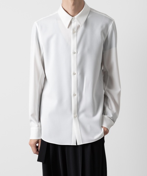 ATTACHMENT（アタッチメント）の「PE ストレッチビエラ レギュラーカラードレスシャツ / PE STRETCH VIYELLA REGULAR COLLAR DRESS SHIRT（シャツ/ブラウス・メンズ・ブラック/ホワイト・1/2/3/4）」の14枚目の写真