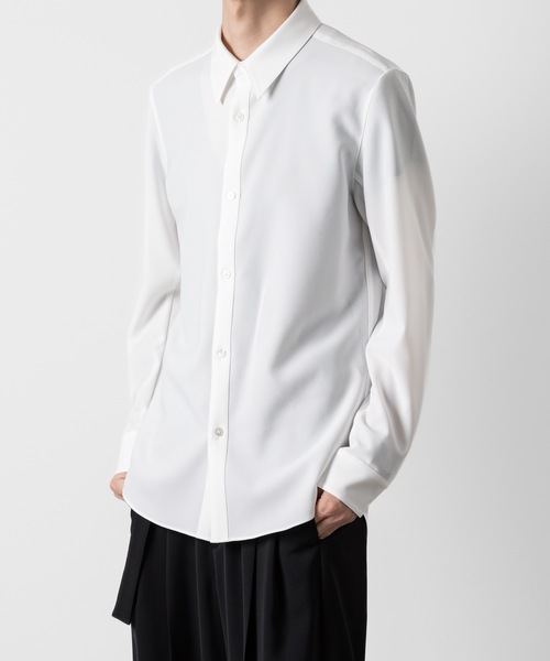ATTACHMENT（アタッチメント）の「PE ストレッチビエラ レギュラーカラードレスシャツ / PE STRETCH VIYELLA REGULAR COLLAR DRESS SHIRT（シャツ/ブラウス・メンズ・ブラック/ホワイト・1/2/3/4）」の15枚目の写真
