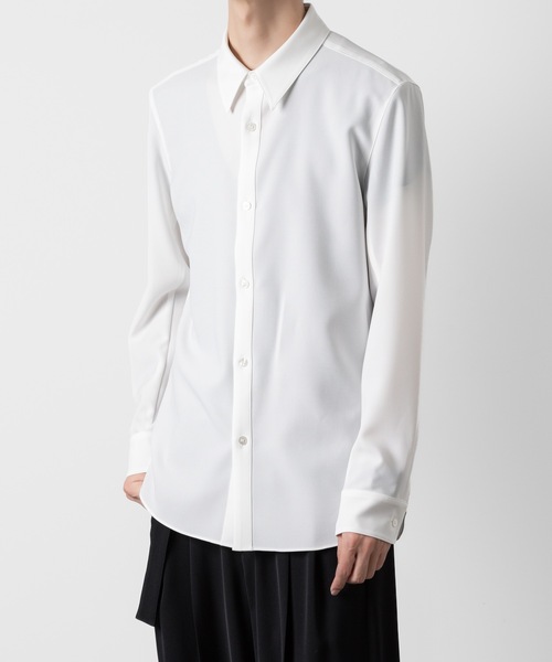 ATTACHMENT（アタッチメント）の「PE ストレッチビエラ レギュラーカラードレスシャツ / PE STRETCH VIYELLA REGULAR COLLAR DRESS SHIRT（シャツ/ブラウス・メンズ・ブラック/ホワイト・1/2/3/4）」の16枚目の写真