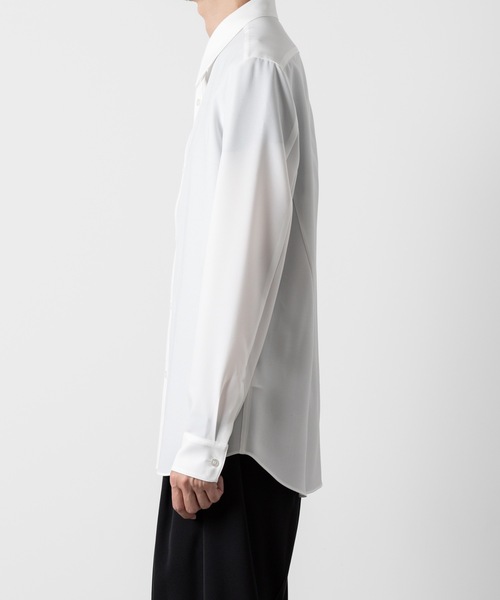 ATTACHMENT（アタッチメント）の「PE ストレッチビエラ レギュラーカラードレスシャツ / PE STRETCH VIYELLA REGULAR COLLAR DRESS SHIRT（シャツ/ブラウス・メンズ・ブラック/ホワイト・1/2/3/4）」の17枚目の写真