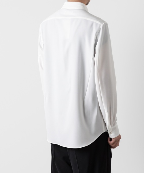 ATTACHMENT（アタッチメント）の「PE ストレッチビエラ レギュラーカラードレスシャツ / PE STRETCH VIYELLA REGULAR COLLAR DRESS SHIRT（シャツ/ブラウス・メンズ・ブラック/ホワイト・1/2/3/4）」の18枚目の写真