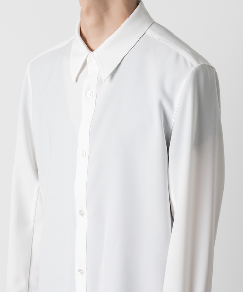 ATTACHMENT（アタッチメント）の「PE ストレッチビエラ レギュラーカラードレスシャツ / PE STRETCH VIYELLA REGULAR COLLAR DRESS SHIRT（シャツ/ブラウス・メンズ・ブラック/ホワイト・1/2/3/4）」の20枚目の写真