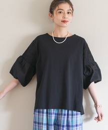 studio CLIP | レース×バルーンスリーブプルオーバー(Tシャツ/カットソー)