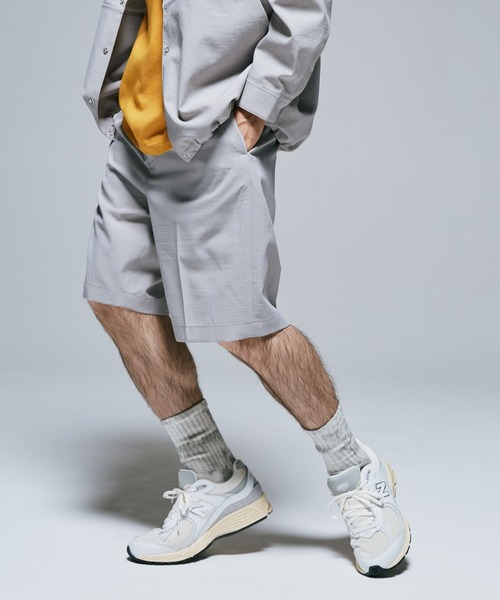 URBAN RESEARCH DOORS（アーバンリサーチドアーズ）の「『UR TECH DRYLUXE』『イージーケア/速乾』イージーショーツ（その他パンツ・メンズ・ライトグレー/ブラウン系その他/ネイビー/ブルー・LARGE/MEDIUM）」の14枚目の写真