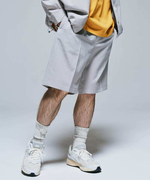 URBAN RESEARCH DOORS（アーバンリサーチドアーズ）の「『UR TECH DRYLUXE』『イージーケア/速乾』イージーショーツ（その他パンツ・メンズ・ライトグレー/ブラウン系その他/ネイビー/ブルー・LARGE/MEDIUM）」の6枚目の写真