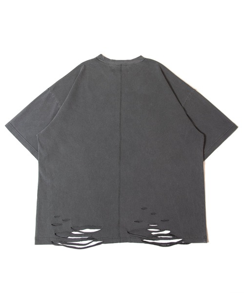 GALLIS ADDICTION（ガリスアディクション）の「GA PIGMENT-DAMAGE  TEE（Tシャツ/カットソー・メンズ・レッド/チャコール/ブラック・M/L）」の8枚目の写真