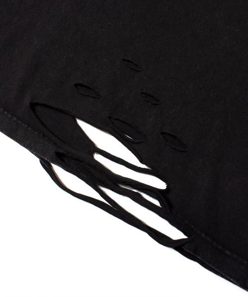 GALLIS ADDICTION（ガリスアディクション）の「GA PIGMENT-DAMAGE  TEE（Tシャツ/カットソー・メンズ・レッド/チャコール/ブラック・M/L）」の5枚目の写真