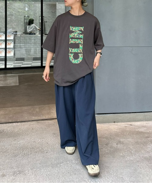 Franklin Climbing（フランクリンクライミング）の「【Franklin Climbing】CLIMカモフラ柄ロゴプリントTee（Tシャツ/カットソー・メンズ・チャコールグレー/ホワイト/ライトグレー・MEDIUM/LARGE）」の13枚目の写真