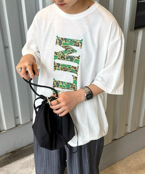 Franklin Climbing（フランクリンクライミング）の「【Franklin Climbing】CLIMカモフラ柄ロゴプリントTee（Tシャツ/カットソー・メンズ・チャコールグレー/ホワイト/ライトグレー・MEDIUM/LARGE）」の7枚目の写真