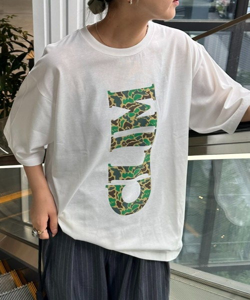 Franklin Climbing（フランクリンクライミング）の「【Franklin Climbing】CLIMカモフラ柄ロゴプリントTee（Tシャツ/カットソー・メンズ・チャコールグレー/ホワイト/ライトグレー・MEDIUM/LARGE）」の8枚目の写真