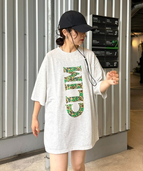 Franklin Climbing（フランクリンクライミング）の「【Franklin Climbing】CLIMカモフラ柄ロゴプリントTee（Tシャツ/カットソー・メンズ・チャコールグレー/ホワイト/ライトグレー・MEDIUM/LARGE）」の17枚目の写真