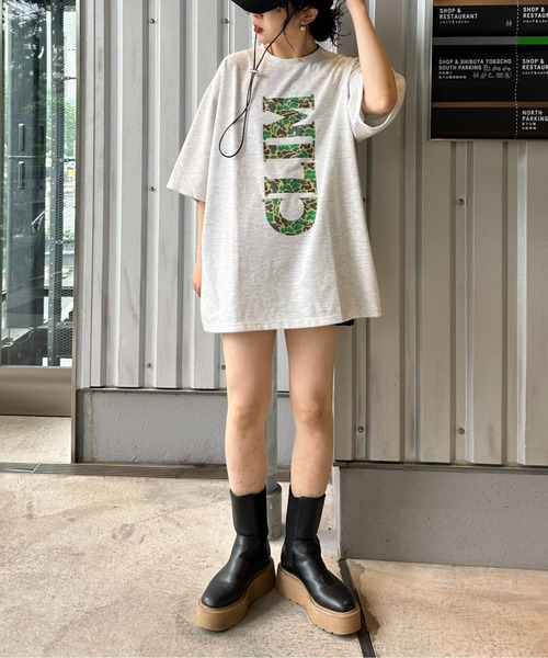 Franklin Climbing（フランクリンクライミング）の「【Franklin Climbing】CLIMカモフラ柄ロゴプリントTee（Tシャツ/カットソー・メンズ・チャコールグレー/ホワイト/ライトグレー・MEDIUM/LARGE）」の20枚目の写真