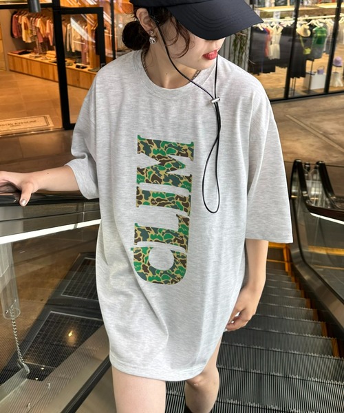 Franklin Climbing（フランクリンクライミング）の「【Franklin Climbing】CLIMカモフラ柄ロゴプリントTee（Tシャツ/カットソー・メンズ・チャコールグレー/ホワイト/ライトグレー・MEDIUM/LARGE）」の16枚目の写真