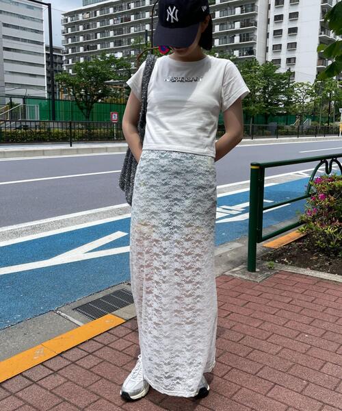 dispark（ディスパーク）の「DISPARK/シルバー3DプリントT（Tシャツ/カットソー・レディース・ホワイト/ブラック・FREE）」の9枚目の写真