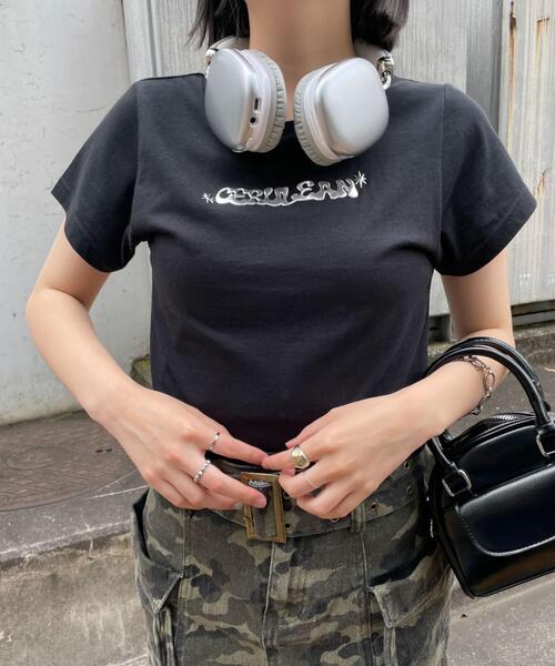 dispark（ディスパーク）の「DISPARK/シルバー3DプリントT（Tシャツ/カットソー・レディース・ホワイト/ブラック・FREE）」の14枚目の写真