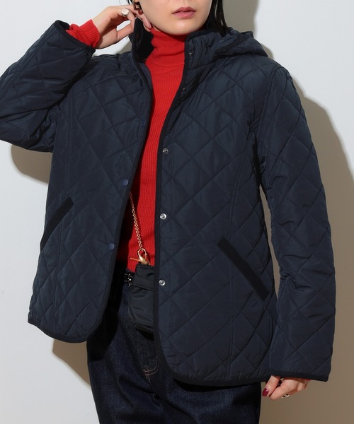 BEAMS HEART フード付きジャンパー S ネイビー⁄ホワイト BEAMS HEART