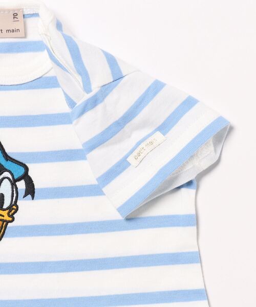 petit main(プティマイン)の「【Disney】ヘアバンドつきカバーオール(ロンパース・キッズ・ブラック/ブルー・70cm/80cm)」の3枚目の写真