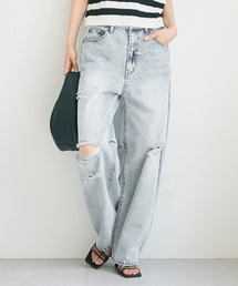 ダメージ加工カーブデニム