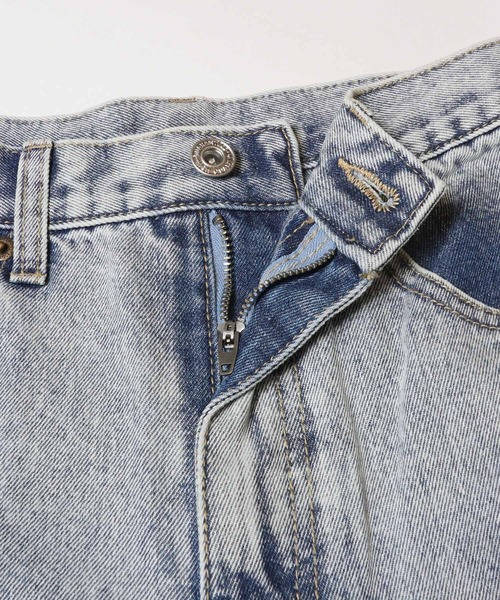 coca（coca）（コカ）の「ダメージ加工カーブデニム（デニムパンツ・レディース・ブルー/ライトブルー・S/M/L）」の14枚目の写真