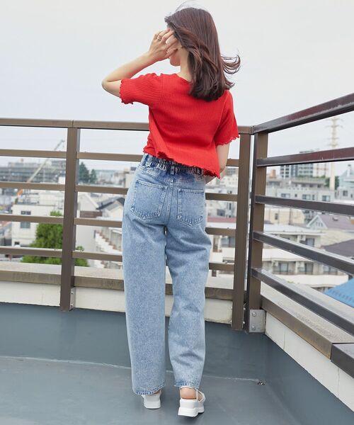 MAJESTIC LEGON（マジェスティックレゴン）の「キャミセットビーズリボンカーデ（アンサンブル・レディース・ブラック/アイボリー/レッド/ピンク/ブルー・MEDIUM）」の11枚目の写真