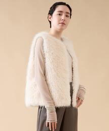 momokenファーベスト ノーカラー　マルティニーク martinique｜フェイクファーベスト | Rakuten Fashion(楽天