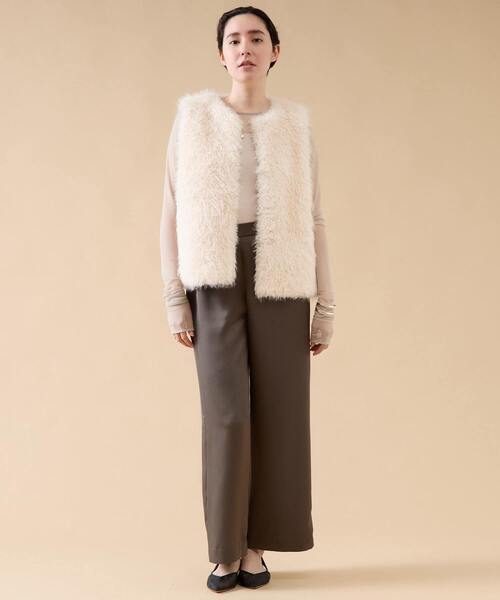 martinique（マルティニーク）の「フェイクファーベスト（ベスト