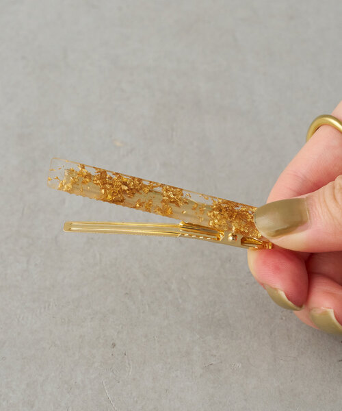 BIRTHDAY BAR（バースデイバー）の「ホイルリーフヘアピンセット（ヘアバンド・レディース・ゴールド/シルバー・0）」の5枚目の写真