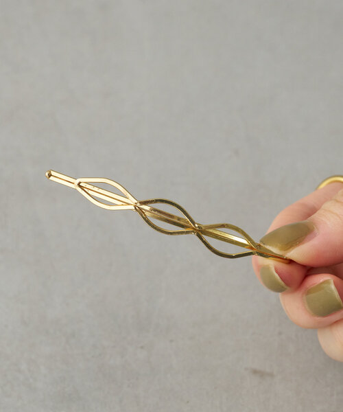 BIRTHDAY BAR（バースデイバー）の「ホイルリーフヘアピンセット（ヘアバンド・レディース・ゴールド/シルバー・0）」の4枚目の写真