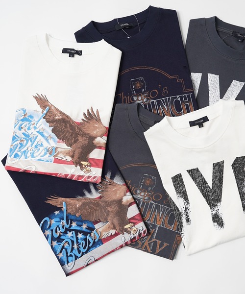 1111clothing(ワンフォークロージング)の「【unisex】ダメージ バイオウォッシュ加工 Tシャツ / オーバーサイズ クルーネック Tシャツ(Tシャツ/カットソー・メンズ・ホワイト系1/ホワイト系3/グレー系2/グレー系3/ネイビー系1/ネイビー系2・M/L)」の21枚目の写真
