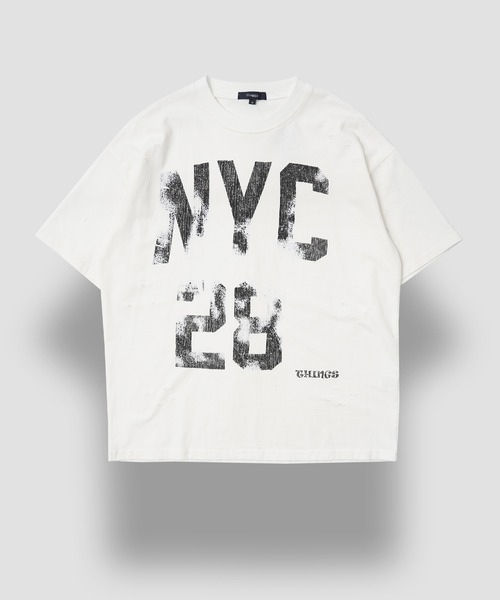 1111clothing(ワンフォークロージング)の「【unisex】ダメージ バイオウォッシュ加工 Tシャツ / オーバーサイズ クルーネック Tシャツ(Tシャツ/カットソー・メンズ・ホワイト系1/ホワイト系3/グレー系2/グレー系3/ネイビー系1/ネイビー系2・M/L)」の18枚目の写真