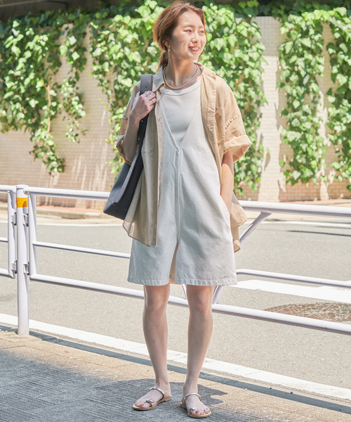 【✨新品タグ付き】 spick and span デニムショートコンビネゾン　M Spick & Span（スピックアンドスパン）の「デニムショートコンビネゾン