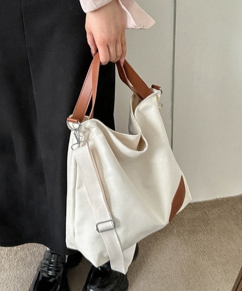 Miniministore(ミニミニストア)の「トートバッグ レディースショルダーバッグ(ショルダーバッグ・レディース・ブラック/アイボリー・FREE)」の6枚目の写真
