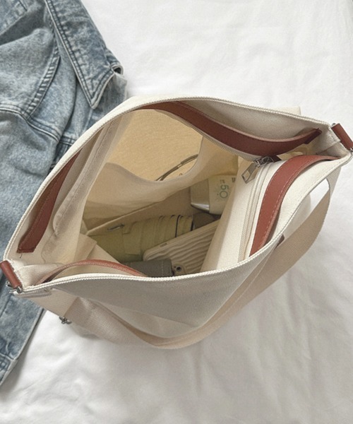 Miniministore(ミニミニストア)の「トートバッグ レディースショルダーバッグ(ショルダーバッグ・レディース・ブラック/アイボリー・FREE)」の17枚目の写真