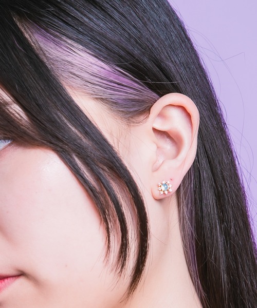 Os accessory(オズアクセサリー)の「Os -オズ- 【金属アレルギー対応】 カラフル18Gボディピアス(ピアス(片耳用)・レディース・ブルー/オレンジ/ピンク・ONE SIZE)」の4枚目の写真